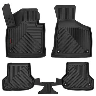 OEM Alfombrillas De Goma 3d Para Coche: Audi A3 8p (hatchback, Sportback, Cabrio, 2003-2011) - Borde De 5 Cm