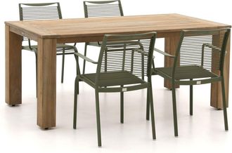 Apple Bee Hawaii/ROUGH-X 180cm dining tuinset 5-delig stapelbaar