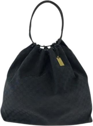 Gucci Pre-owned Canvas gucci-bags - Dames - Vintage Tas - Zwart - ONE Size - Vintage