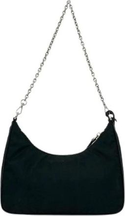 Prada Pre-owned Tessuto Saffiano 2way Shoulder Bag - - Pre-owned - Donna - Nero - ONE SIZE