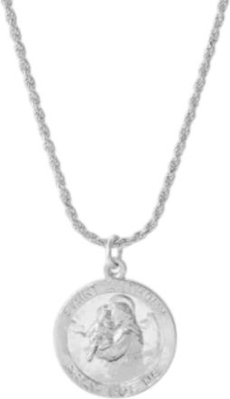 Joy Dravecky Jewelry Womens Saint Anthony Necklace In Sterling Silver