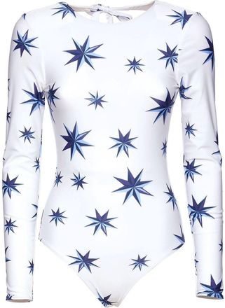 La DoubleJ Lakshmi star-print surf suit - women - Elastane/Polyamide - M - White