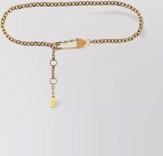 Versace metal chain belt