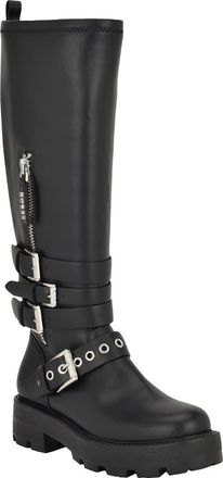 Guess Yanika Lug Sole Tall Boot in Black at Nordstrom, Size 8.5