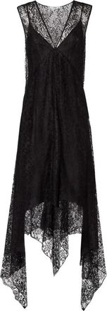 Fendi Flowers and Bacche Kantjurk - Dames - Casual kleedjes - Zwart - XS - Katoen - Kleedjes
