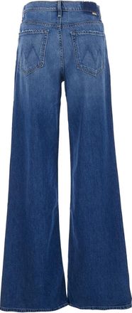 Mother Womens Jeans The Rerun Zip Sneak Blue Denim Cotton