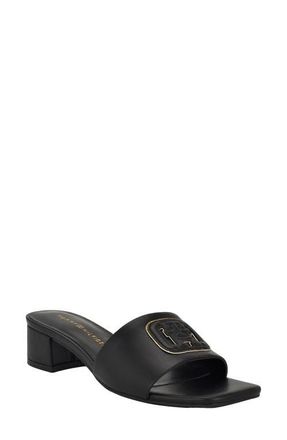 Tommy Hilfiger Penni Slide Sandal in Black at Nordstrom, Size 9.5