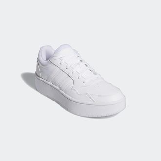 adidas Sneaker ADIDAS SPORTSWEAR HOOPS 3.0 BOLD, Damen, Gr. 40,5, weiss (ftwwht, ftwwht, dshgry), Synthetik, Schuhe Sneaker