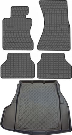 OEM Juego De Alfombrillas De Goma Para Coche Y Alfombrilla Para Maletero Para Bmw Serie 5 E60 Sed&aacute;n (2003.07-02.2010)