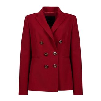 Pinko Pinko - Alexia Jas - Dames - Jassen - Rood - Maat: XL Viscose