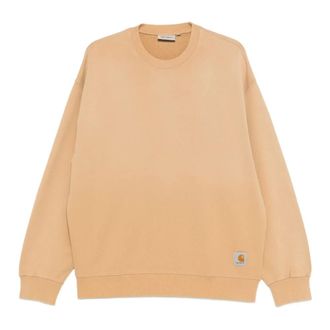 Carhartt Work in Progress Carhartt Wip, Sweatshirts, male, Brown, Size: XS Dusty H Brown Sweatshirt
