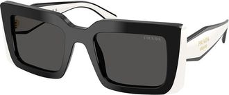 Prada PR D01SF Asian Fit 20G08Z Womens Sunglasses Black Size 53