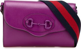 Gucci Pre-owned Womens 1955 Horsebit Shoulder Bag - Fuschia Leather - One Size