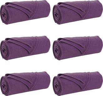 vidaXL Mantitas De Sof&aacute; 6 Uds. Morado 170 X 130 Cm 1.86 Kg Lana Vidaxl