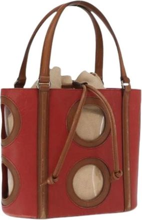 Ferragamo Pre-owned Bucket Bags, female, Red, Size: ONE SIZE Pre-owned Bucket Bag