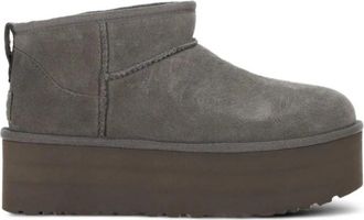 UGG Classic Ultra Mini Platform Boot - Dames - Winterlaarzen - Grijs - 40 EU - Wol - Schoenen