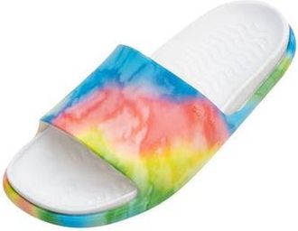 Native Spencer LX Print Slide Sandal in Shell White/Rain Tie Dye at Nordstrom Rack, Size 11