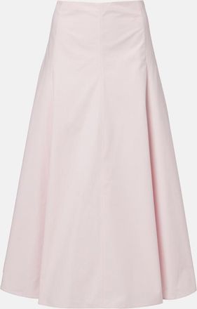 Jacquemus Gonna midi Triangle in popeline di cotone