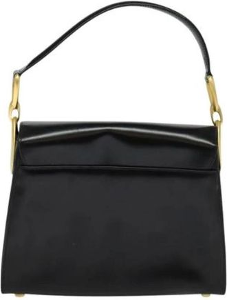 Celine Pre-owned Handbags, female, Black, Size: ONE SIZE Pre-owned Leather Vintage Handbag