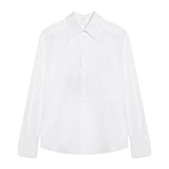 Dolce & Gabbana Camisa de popelina de algod&oacute;n - Blouses & Shirts - Mujer - Blanco - M