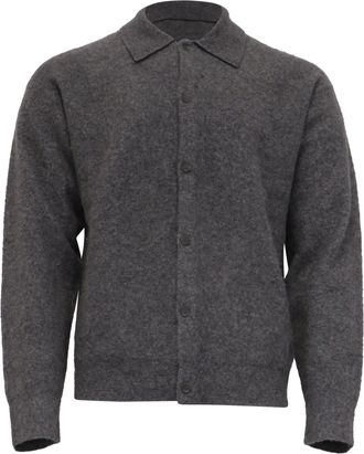 Jonathan Simkhai Simkhai Heathered Cardigan in Grey Cashmere