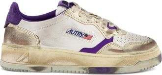 Autry Womens Super Vintage Leather Sneakers