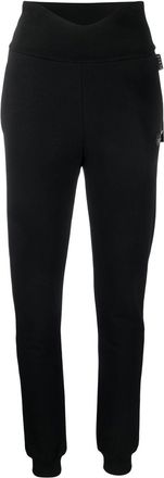 Philipp Plein Gothic Plein track pants - women - Cotton/Elastane - S - Black