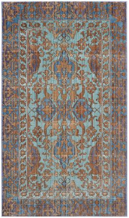 Safavieh Alfombra poli&eacute;ster blu/dorato 122 x 183 cm