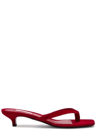 【TOTEME】クロコタイ シングルトゥ ストラップサンダル TOTEME】THE FLIP-FLOP HEEL BLACK/ブラックサンダル｜THE STORE
