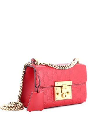 Gucci Padlock Shoulder Bag Guccissima Leather Small crossbody bag - Rood