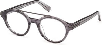 Ermenegildo Zegna Optical Frame - Heren - Brillen - Grijs - 50 MM - Accessoires
