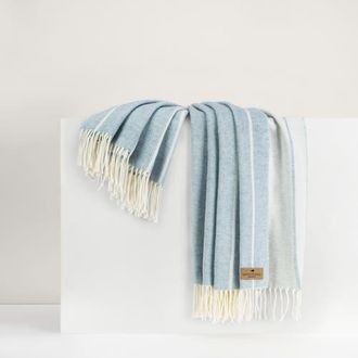 Lands Downunder Fiji Stripe Throw in Crystal Blue at Nordstrom
