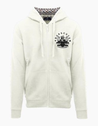 Aquascutum Mens Zp + Hoody S - Cream/Yellow - Size: 2X large