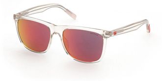Guess GU00024 41U Mens Sunglasses Clear Size 56