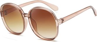 Generic Large Frame Men Sunglasses Commuter Vacation Sports Women Sun Glasses(Brown)