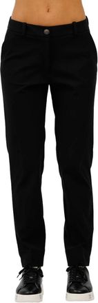 Roberto Ricci Design Klassieke Chino Broek - Dames - Straight fit broeken - Zwart - M - Katoen - Broeken