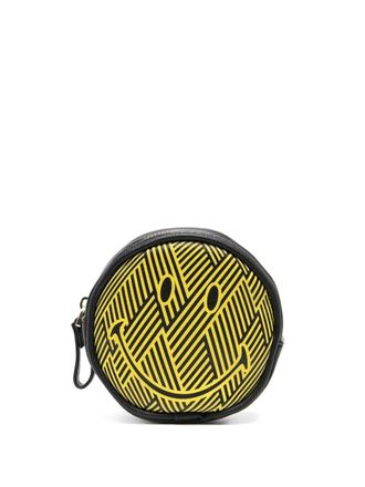 Seletti pattern-print smiley purse - Black