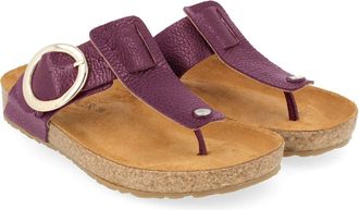 Haflinger Womens Corinna Casual Sandals In Plum Pebble