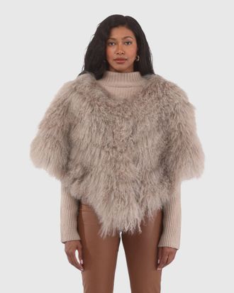 Gorski SELECT MONGOLIAN LAMB SHAWL