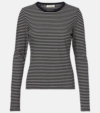 Nili Lotan Simone striped cotton jersey T-shirt