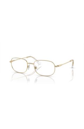 Swarovski 54mm Rectangle optical glasses in Gold at Nordstrom