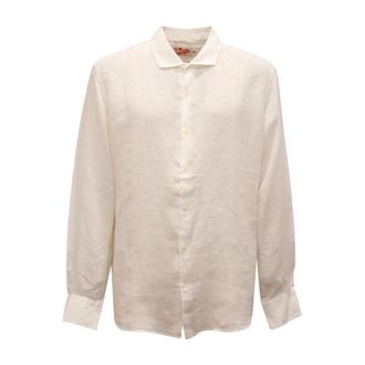 MC2 Saint Barth Pamplona Linen Shirt - male - MC2 Saint Barth - Casual Shirts - White - 2XL - Shirts