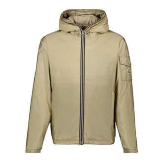 Moncler Light Jackets, male, Beige, Size: L Evettes Hooded Jacket