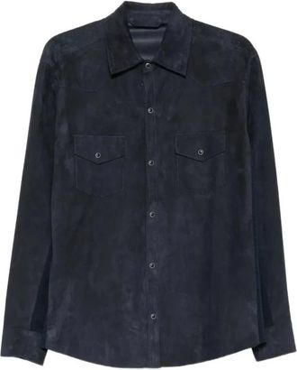 Eleventy N75Gbtk 32 Pel 0N032 19-19 - Heren - Casual Overhemden - Blauw - XL - Overhemden