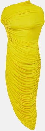 Ferragamo Ruched jersey midi dress