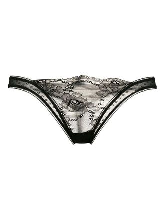 La Perla Tanga di pizzo - Nero