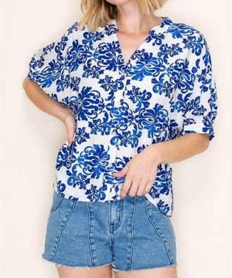 Staccato Bridgewater Top In Blue