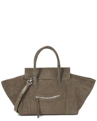 Tiffany & Fred Suede & Leather Winged Tote