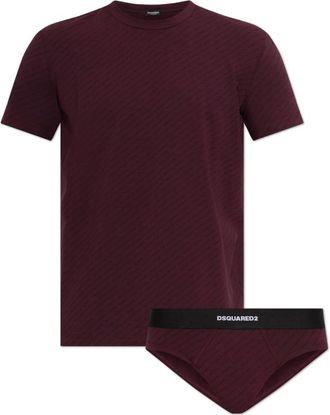 Dsquared2 Heren, Ondergoed, Paars, Maat: XL Leer