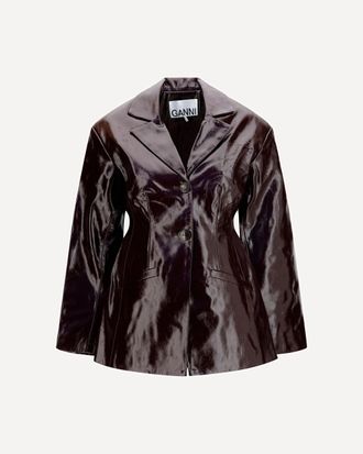 Ganni Giacca Future con finish lucido Woman 38